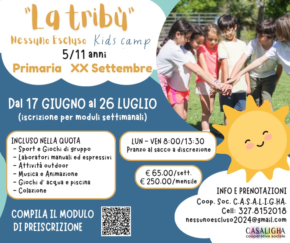 Kids Camp 2024 “La Tribù” Nessuno Escluso